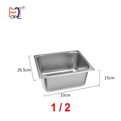 China Lightweight LARP 1/1 1/2 1/3 1/4 1/6 1/9 Hotel Kitchen Tableware Stainless Steel Steam Table Anti-jamming GN Food Supply Pan restaurant cafe for sale