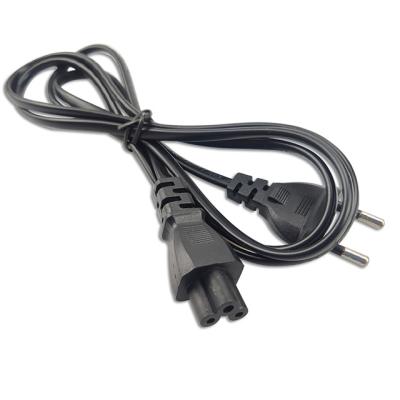 China 1.5m Notebook Power Cord Pure Copper Euro-standard PVC Computer Chassis Cable Plum Blossom Tail 3 Plug AC Power Cord For Computer for sale