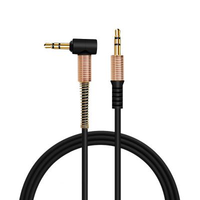 China Wholesale Speaker Elbow Gold Plated Dc3.5 Male To Male Video Stereo Audio Cable for sale