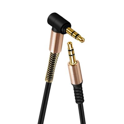 China Aux audio extension. Car Stereo Speaker Earphone 3.5mm Jack Elbow Male To Male for sale