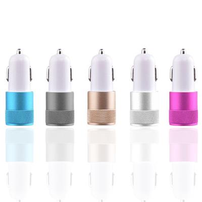 China Mobile Phone Usb Car Charger Adapter Smart Charging Socket For Mobile Phone 2 Left Car Charger for sale