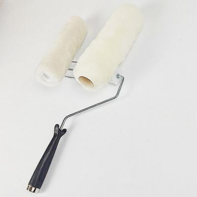 China Interior Room Sheepskin Quick Paint Roller For Painting With Handle for sale