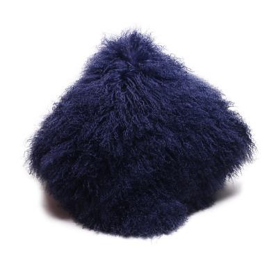 China China Factory Anti-static Sheepskin Fur 100% Mongolian Tibet Sheepskin Fur Cushions for sale