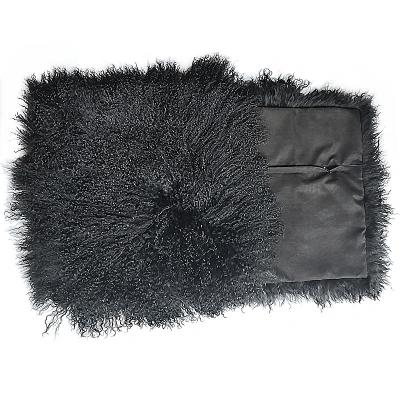 China Factory Direct Real Sheep Fur Cushion Cover High Quality Cute Pillow Luxury Cushion Cover Anti-static for sale