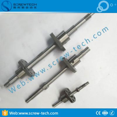 China GCR15 or 0801 stainless steel ball screw with right and left hand ball screw, RL ball screw for sale