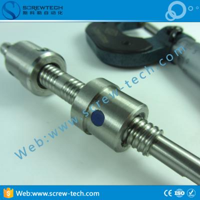 China GCR15 or high precision stainless steel right and 1002 screw, stainless steel ball left hand ball screw for CNC machine for sale