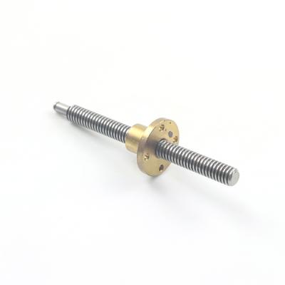 China Building Material Shops Manufacturing High Precision Trapezium Nut 10Mm Lead Screw Tr10 for sale