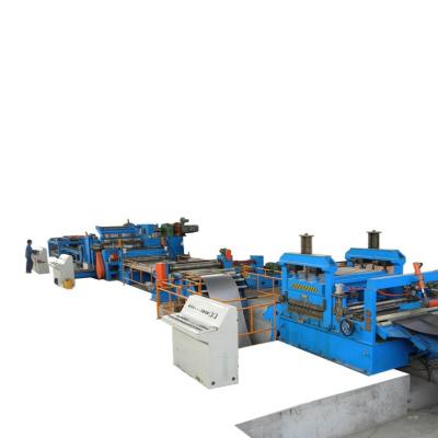 China Construction worksÂ   Longitudinal Metal Coil Slot Shear Cut To Length Rewinding Stacking Machine Equipment Device Device Line Slitter for sale