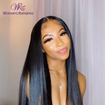 China Wholesale Raw Silky Straight Wave Indian Pre Plucked Hd Transparent Human Hair Lace Front Wig Full Lace Hair Wigs for sale