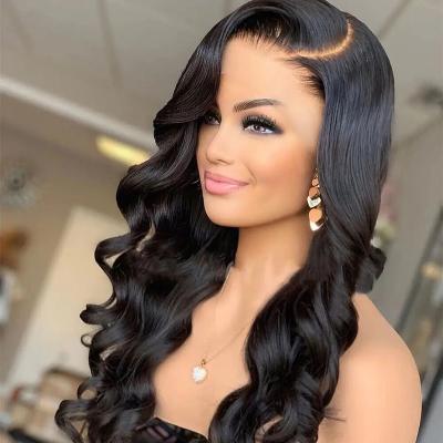 China Wholesale Body Wave Swiss Brazilian Human Hair Lace Wig Raw HD Braided Vendors Lace Front Hair Wigs for sale