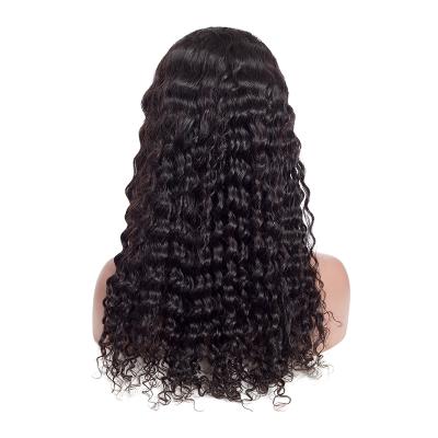 China Wholesale cheap 100% human hair wig supplier deep curly manufacture wig for black woman deep curly frontal wig for sale