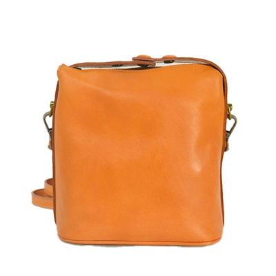 China Others Genuine Leather Women's Purses Small Shoulder Sling Bags Custom Casual Orange Female Ladies Handbags Crossbody Messenger Bag for sale