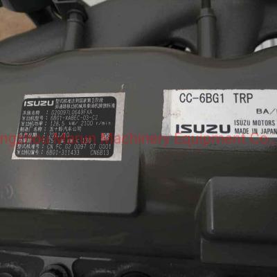 China 6BG1 128.5KW Isuzu Diesel Engine , Excavator Genuine Engine Parts for sale