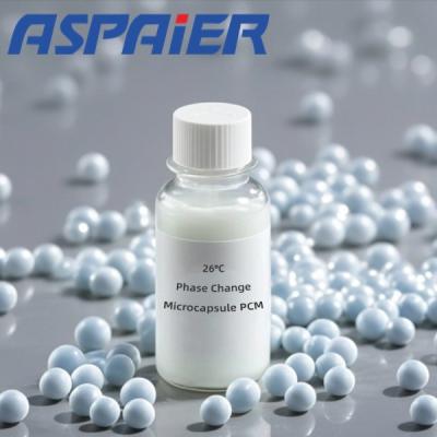 China The 26°C Phase Change Microcapsules Can Keep The Room Temperature Relatively Stable for sale