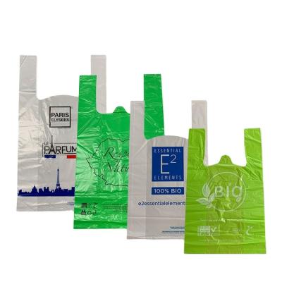 China 100% Biodegradable and Compostable Best Selling Environmentally Friendly Compostable Bags Biodegradable Shopping Bags with Logos for sale