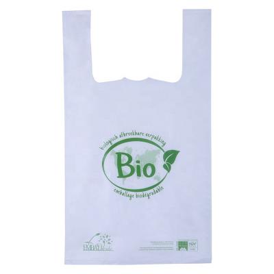 China 100% Biodegradable and Compostable China Factory Cheapest Price Custom Printed Biodegradable Plastic T Shirt Bags for sale