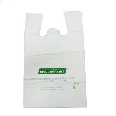 China China BIODEGRADABLE Cheap Custom Printed Plastic Biodegradable T Shirt Bags With Vest Handle for sale