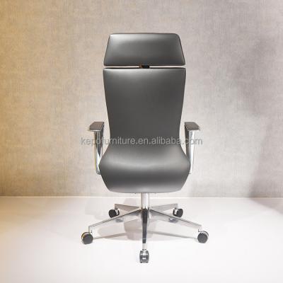 China (Size)Adjustable High Level Leather Executive Office Desk And Chair Swivel Chair for sale