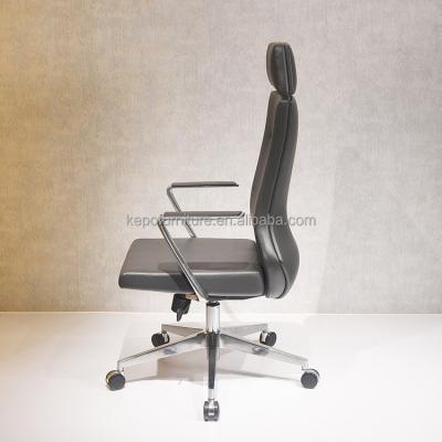 China (Size) Hot Selling Office Chair Gray Luxury High Back Adjustable Ergonomic Office Chairs for sale