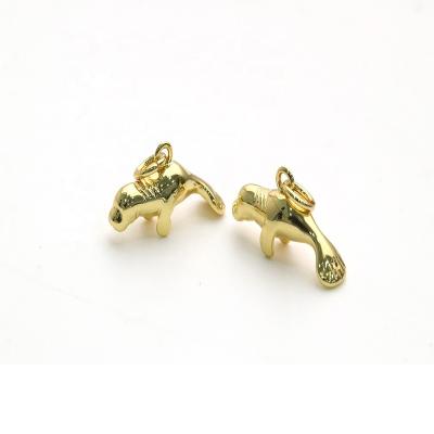 China New Design Gold Plating Cute Anteater Pendant Charm For DIY Jewelry Findings for sale