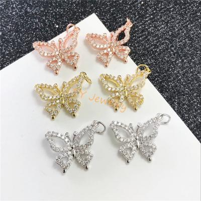 China New Cute Stunning Butterfly Symbol Pendant Charm Accessories For Bracelet Making Pendant for sale