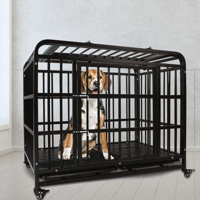 China Heavy Duty Stocked Dog Cage Pet Cage Iron Cage For Large And Medium Dogs Pet House for sale