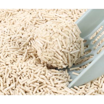 China Sustainable Natural Plant 2.0mm Strip Form Clumping Flushable Tofu Cat's Litter for sale