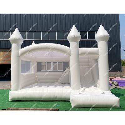 China Waterproof Wedding Party Inflatable Toys Moon Bounce House Commercial Bounce Castle Combo For Rental for sale