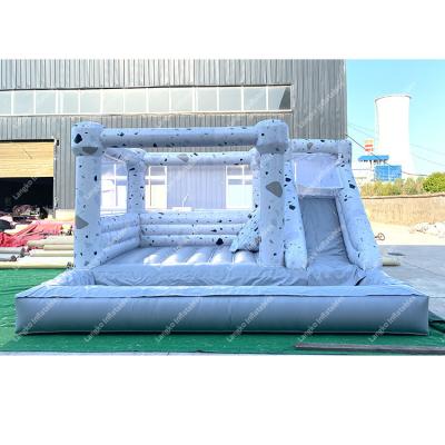 China Amusement park/party place/family/shopping mall/new design color bounce castle ball mine moonwalk bouncy combined bouncy Dalmatian house social center for sale for sale