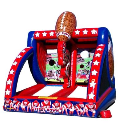 China High Quality Amusement Park/Plaza Party/Family/Shopping Mall/Inflatable Social Center First Down Carnival Bouncy Games Football Party Interactive Ball Throwing Games For Adults Kids for sale