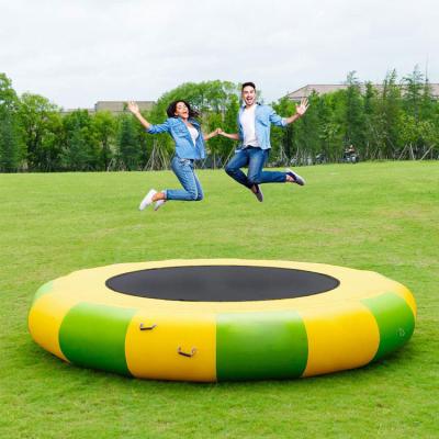 China Amusement park/place party/family/shopping mall/community center water sports bouncer jump up inflatable floating trampoline for adults for sale