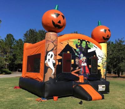 China Amusement Park/Plaza Party/Family/Mall/Commercial Halloween Inflatable Bounce House Haunted Bouncy Castle Social Center For Sale for sale