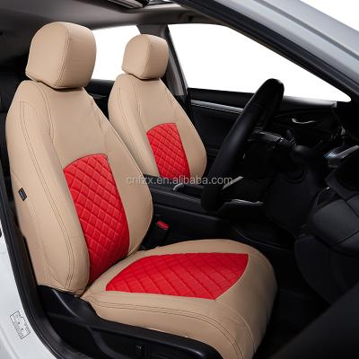 China Factory Direct Sale Comfortable Universal Leather Car Seat Cover Waterproof/Dustproof/Anti-Slip/Easy Clean Car Seat Cover Fits Most Cars Embroidery Crafts for sale