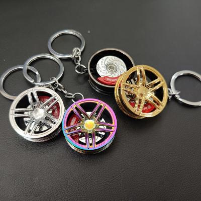 China New Fashion Cartoon Tire Key Chain Car Bag Key Ring Pendant Creative Unisex Gift For Car Lovers Small Shorts for sale