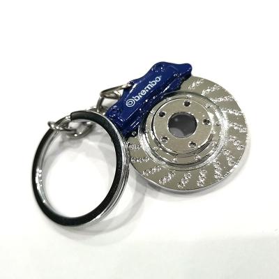 China Wholesale Customized Car Shaped Brake Disc Car Keychain Logo Key Chain Business Gift Key Chain for sale