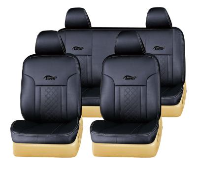 China 2018TOPFIT brand fancy PVC leather car seat cover in black color seat cover for customize and special auto seat cover TP-026 for sale