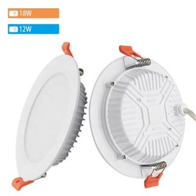 China New Design Residential Backlight Recessed Panel Downlight Round 18w Dimmable Panel Light Led Ceiling Light Outdoor for sale