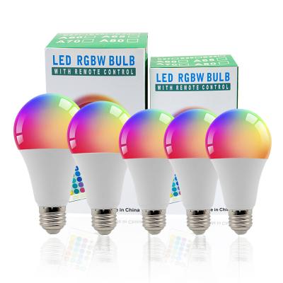 China Residential Control 5W 7W 9W 12W Energy Saving Mutil-color E27 Changing RGB Light LED Bulb for sale