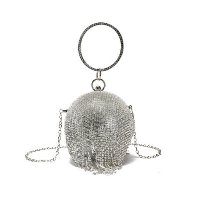 China High Quality Women Evening Funny Bling Round Clutch Bags for sale