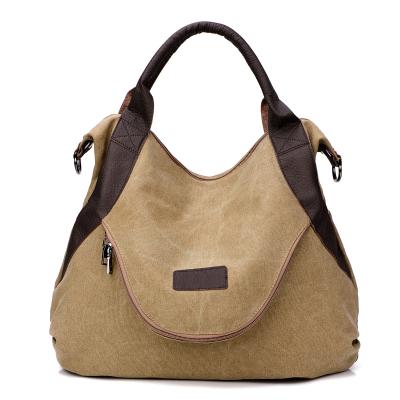 China Hot Sale High Quality Design Luxury Canvas Casual Tote Bags Handbags For Women for sale