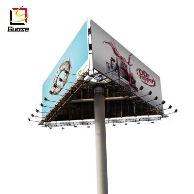 China Steel Frame Light Structure LED Display Billboard Advertising Banner Structure Billboard Metal Structure for sale