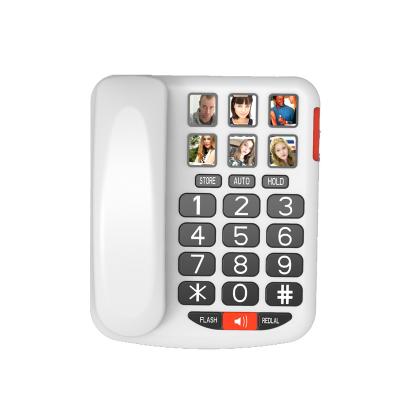 China Latest ABS 2021 Model Big Keys Telephone Basic Home Landline Telephone For Seniors Use for sale