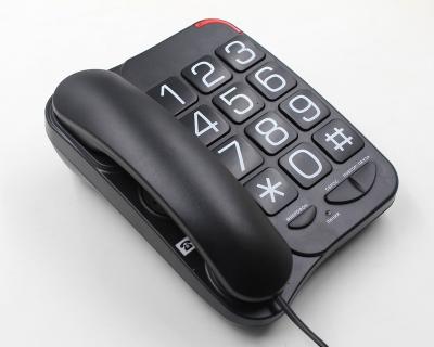 China ABS Big Button Number Phone Land Line Tied Telephone For Elderly Home Elderly for sale