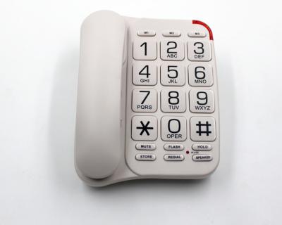 China Big Button Land Line Phone Handfree Senior Home Phone With 13 Speed ​​Dial Keys for sale