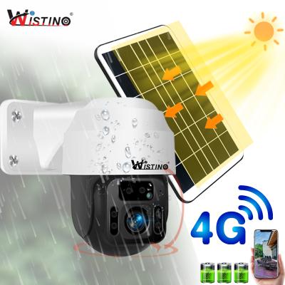 China NIGHT VISION Wistino 1080P Solar CCTV Security 4G PTZ Camera Motion Sensor for sale