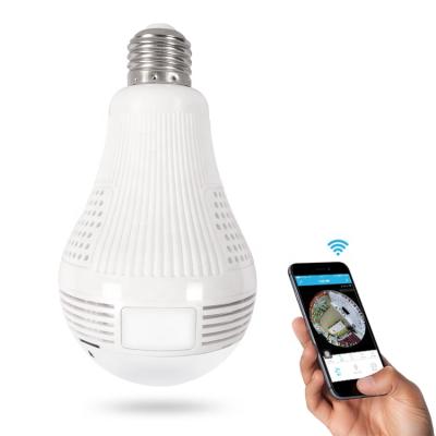 China 360 Degree Full HD 1080P Wireless Camera 360 Degree Surveillance Wifi Led Bulb VR Security Lamp Hidden Camera for sale