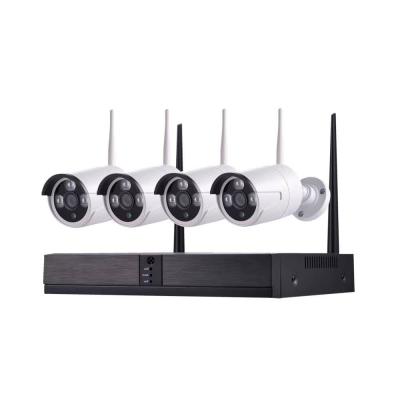 China Built-in Smart System Analysis 5MP Security 4CH WiFi NVR Kit With 4PCS Siren CCTV Camera for sale