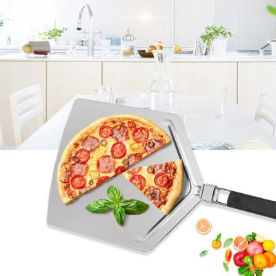 China Viable Anodized Skin Oven Accessories Pizza Cruster Pizza Cutter Pizza Skin With Detachable Handle for sale