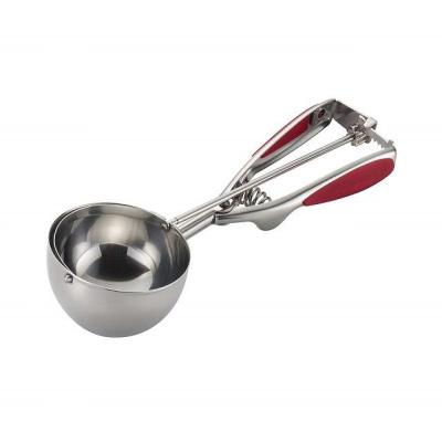 China Viable factory direct supply free sample good quality silicone handle stainless steel ice cream scoop for sale