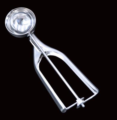 China Sustainable Ice Cream Scoop Stainless Steel Spoon Tools Ice Ball Maker Food Holder for sale